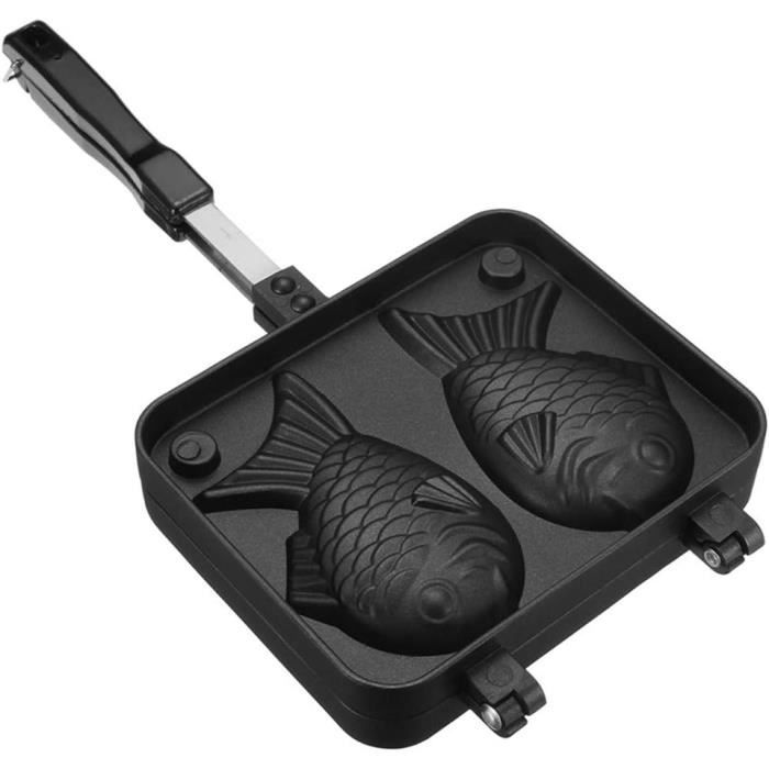 Taiyaki – moule à gaues en forme de poisson avec... – Grandado