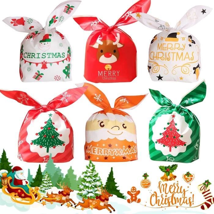 Sachet plastique noel clearance