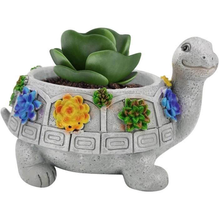 Porte-plante décoratif amusant et durable, attrayant, dessin animé, tortue  d'escargot, Pot Succulent, jardinière, accessoires de jardin