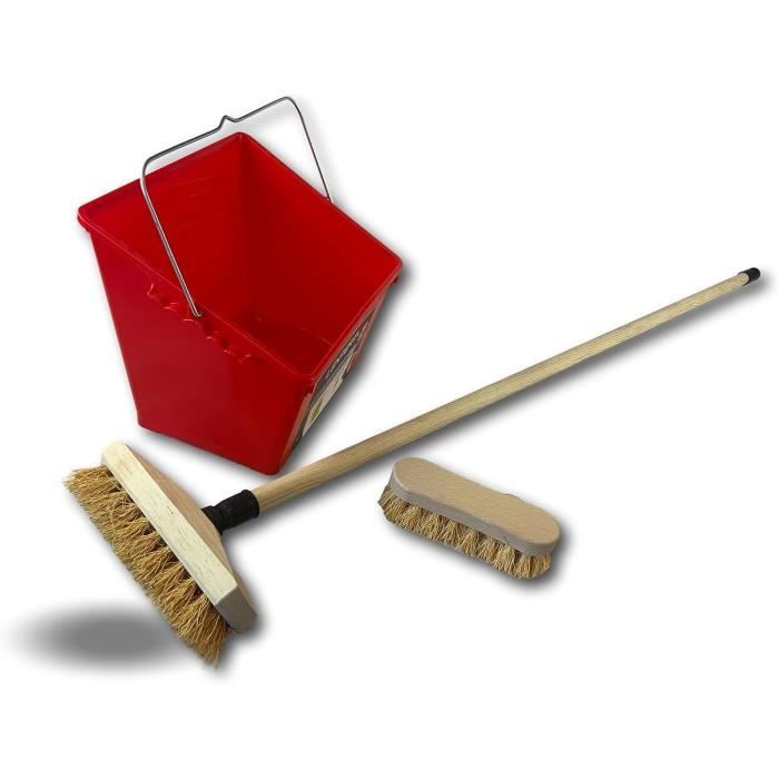 Brosse Lave Pont Chiendent Monture Bois à Douille - Au Quotidien