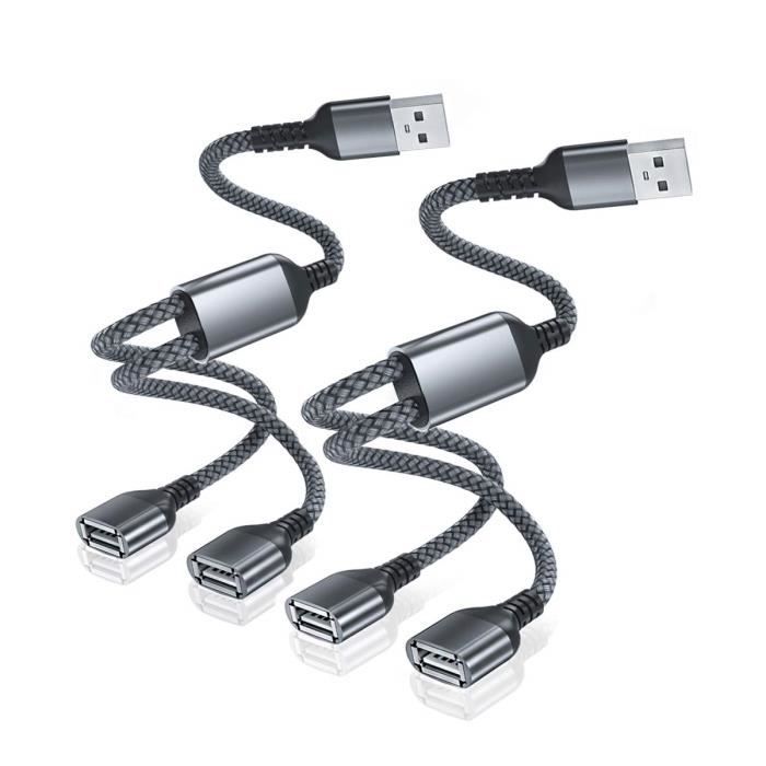 Double usb port cable hotsell