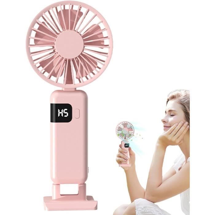 Mini Ventilateur Brumisateur Portable 3-en-1 - Réglable 3 Vitesses, Réservoir D'eau, Silencieux, Pour Bureau Ou Extérieur