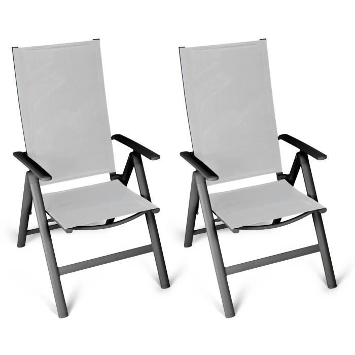 Lot de 2 Chaises de Camping Pliante Charge180KG Table d'Appoint Porte- gobelets Poches de Rangement Pique-nique Pêche Noir Maison Chic Lot de 2 Chaises de Camping Pliante Charge180KG Table d'Appoint Porte- gobelets Poches de Rangement Pique-nique Pêche Noir Maison Chic