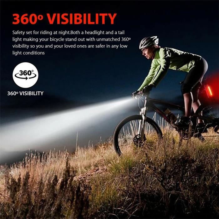 Feu velo led best sale