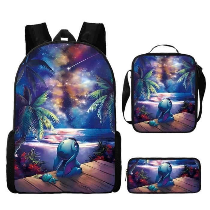 Set 3 Pièces Sac à Dos Deadpool Avec Lunch Box Et Trousse - Parfait Pour L'école