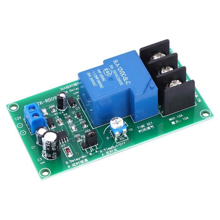 12v Zeitschaltuhr Kfz 2x Zeitverzögerungsrelais-Modul DC 6-30V