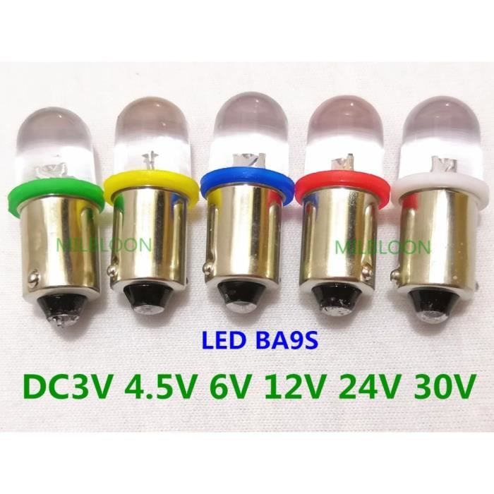 AMPOULE LED,Bleu4.5VAmpoule de plaque'immatriculation BA9S