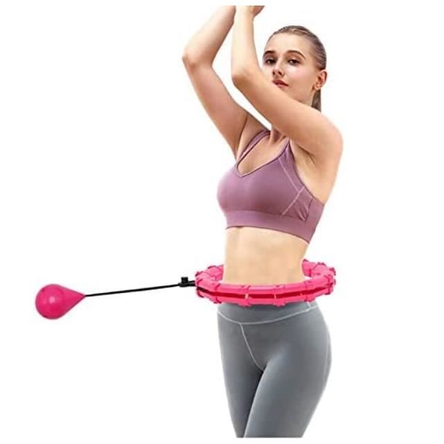Hula Hoop Lesté Amovible 24/28/36 Nœuds - Pour Fitness, Perte De Poids, Abdos, Intérieur/extérieur