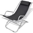*Deco7367Parfait- Lot de 2 Chaises longue de jardin - Chaises inclinables de terrasse - Chaise longue Transat Bains de soleil Chaise-1