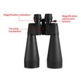 Jumelles - HD Zoom 20-180x100 - Noir - Objectif lentille revêtue de film rouge optique avancé-1