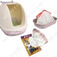 TD® La litière de chat de toilette de chat a épaissi et collectable le sac à ordures de litière de chat 91 * 48cm boîte jaune-1