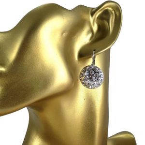 Boucles d'oreilles Trèfles en Cristaux Tour Cristaux Luxe Doré – Hanan Channel