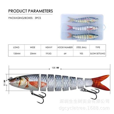 Lot de 3 leurres de pêche flottants au design japonais Pesca