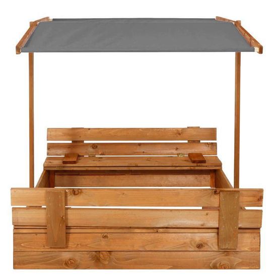 Bac à sable enfant avec couvercle et 2 bancs Bac à sable extérieur en Bac à sable enfant avec couvercle et 2 bancs Bac à sable extérieur en