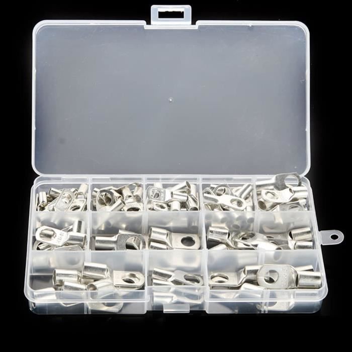 Lot De 1200 Cosses à Sertir – Assortiment De Couleurs, Pour Câbles 22-10 AWG, Avec Boîte De Rangement