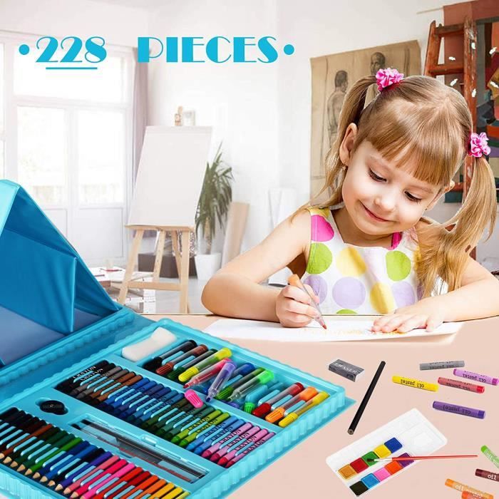 145 Set de Dessin Enfant - Malette Dessin Enfant,Boîte en Aluminium de et  Kit de Dessin,Art Set,Mallette de Coloriage - Cdiscount Beaux-Arts et  Loisirs créatifs
