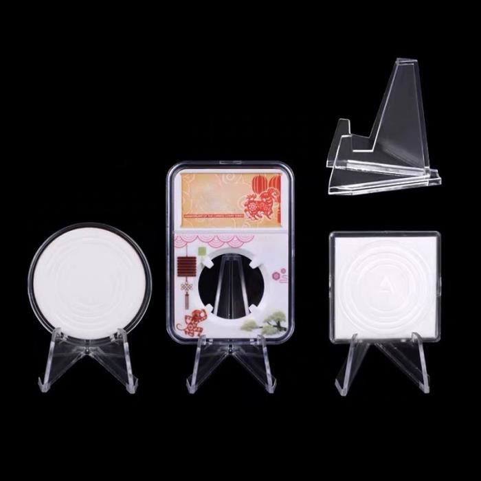 Srvauyea 50 Pièces Support de Monnaie, Mini Presentoir Acrylique Transparent, Chevalets de Monnaie, Support D'affichage pour Afficher Cartes Médailles Images Srvauyea 50 Pièces Support de Monnaie, Mini Presentoir Acrylique Transparent, Chevalets de Monnaie, Support D'affichage pour Afficher Cartes Médailles Images
