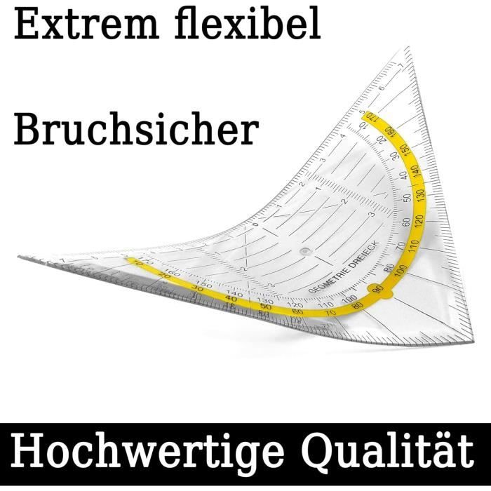 Lot De 12 Équerres Géométriques - Matériau Flexible - Incassable ...