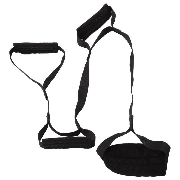 Lot De 2 Sangles De Pied Pour Elliptique Et Rameur - Sangles D'Exercice Jambes Réglables