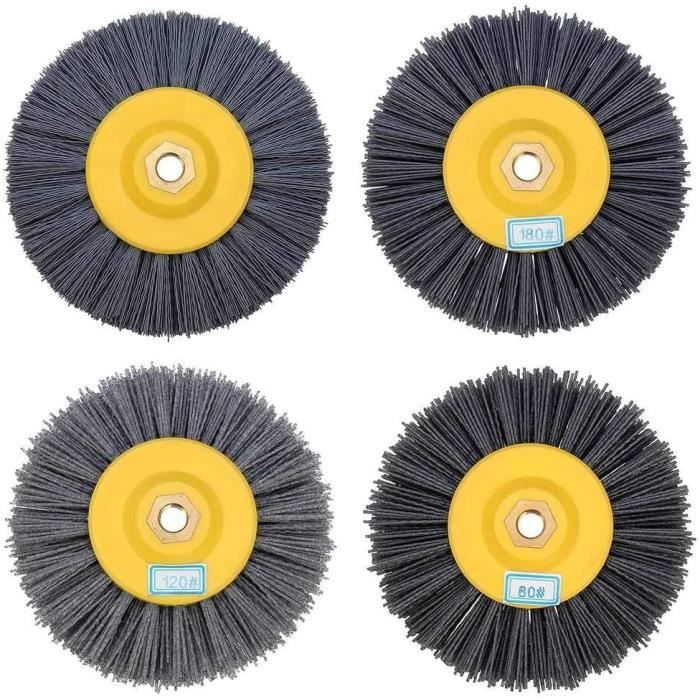 Brosse Métallique Meuleuse Fartools 120mm - Fil Abrasif Nylon Pour Polissage Bois