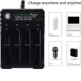 DAMILY® Chargeur de Batterie Universel - 4 Slots Chargeur Batterie - Pour 18650 LI-ION Accus Batterie Rechargeable-2