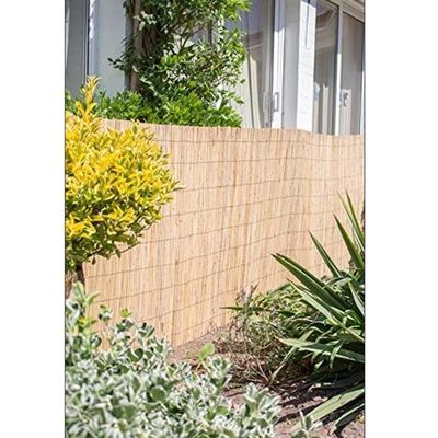 Brise-vue PVC Ribelli - 120x400 Cm - Design Bambou - Pour Terrasse, Balcon Ou Jardin - Protection Intimité