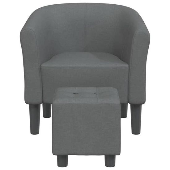 Fauteuil Relax Noir Cabriolet Similicuir - Siège Inclinable Avec Repose-pieds Intégré VidaXL