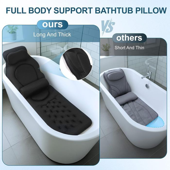 Oreiller de bain RUVINCE Oreiller de baignoire de Burundi