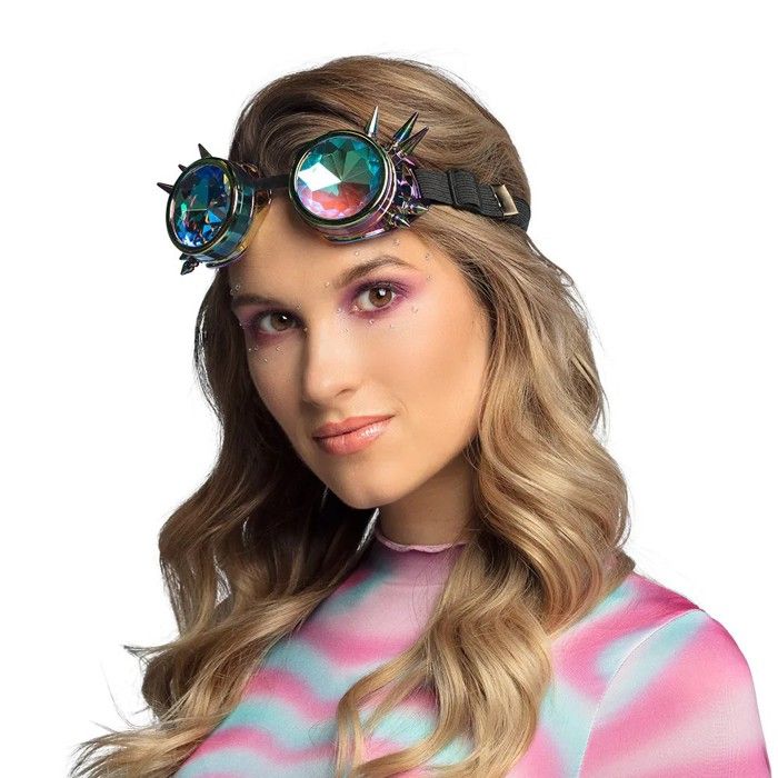 Boland 02652 Mirage Lunettes de fête arc-en-ciel pour adulte Lunettes de soleil CSD Carnaval Fête à thème