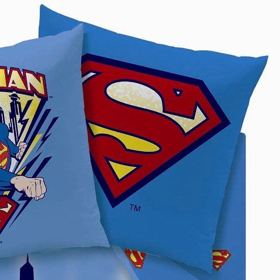 Housse de Couette et Taie Oreiller SUPERMAN CITY - Cdiscount Maison