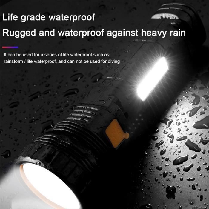 Bleu--Lanterne Solaire Portable Z20 À Led Cob, Imperméable, Projecteur