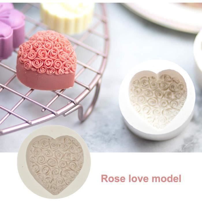 Lot De 2 Moules à Savon En Silicone En Forme De Fleur, Pour Cupcakes, Gâteaux, Pains, Muffins, Puddings, Savons Faits Maison YYV - Beaux-Arts Et Loisirs Créatifs