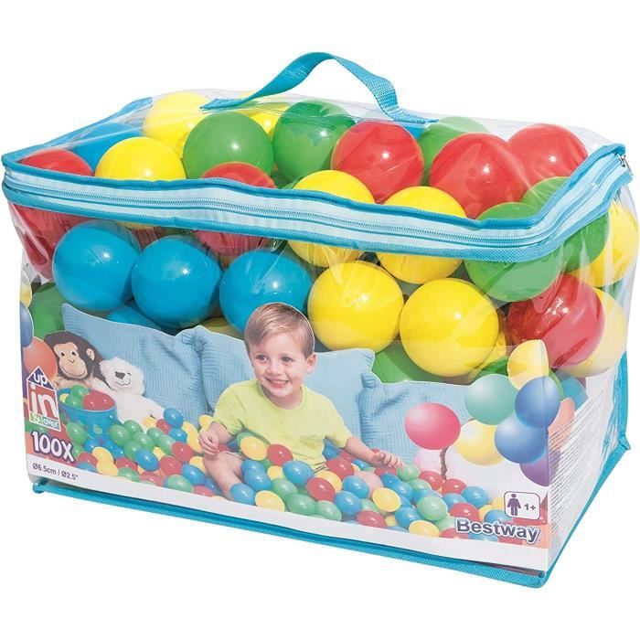 BLMHTWO – Lot De 100 Balles Rebondissantes 22 Mm – Couleurs Mélangées – PVC Souple – Cadeaux Et Récompenses