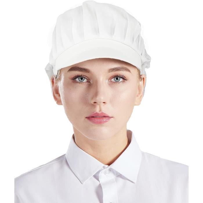 Lot De 3 Chapeaux De Chef En Maille Respirante - Taille Réglable - Cuisine, Restaurant