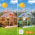 Ventilateur solaire extérieur, ventilateur solaire étanche 100 mm avec câble de 4 m, adapté aux serres, abris de jardin, poulaillers-3