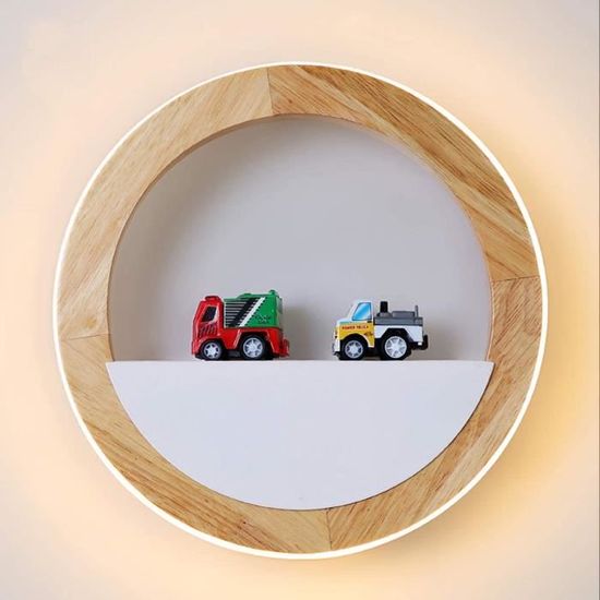 Led Nordique Applique Bois Créative Luminaire Chambre Balcon Escalier