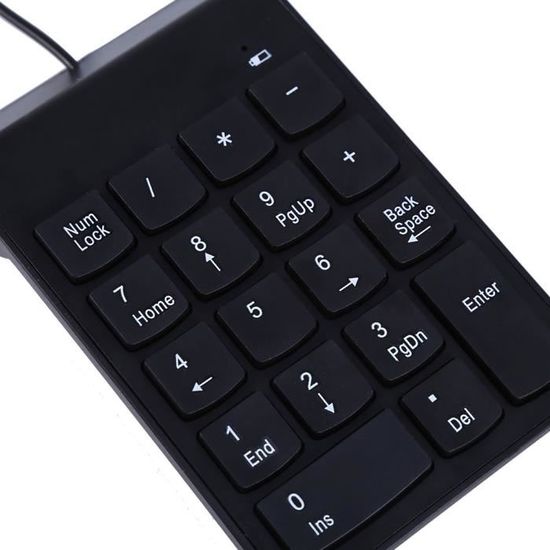 Mini Pavé Numérique Sans Fil 2,4G Gonetre - Clavier Numérique 18 Touches Plug And Play Pour Comptable