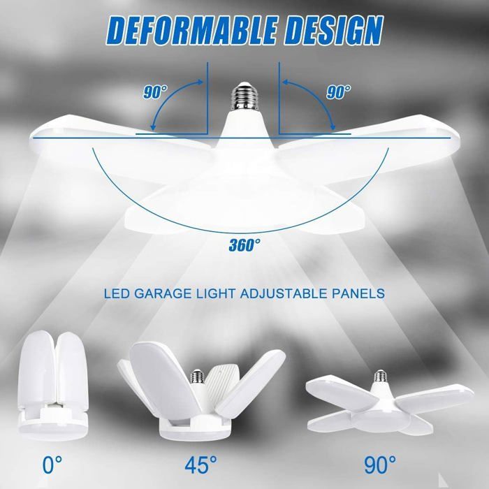 Lot De 3 Lampes à LED 20 Watts Pour Bacs Entrepôts Éclairage De Halls Atelier Garages Plafonds Lampes Tubes