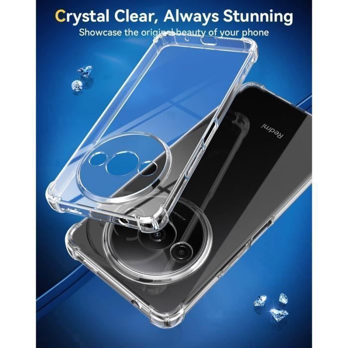Coque Silicone Transparente + 2 Verres Trempés Pour Xiaomi Mi A3 - Protection Complète Anti-choc