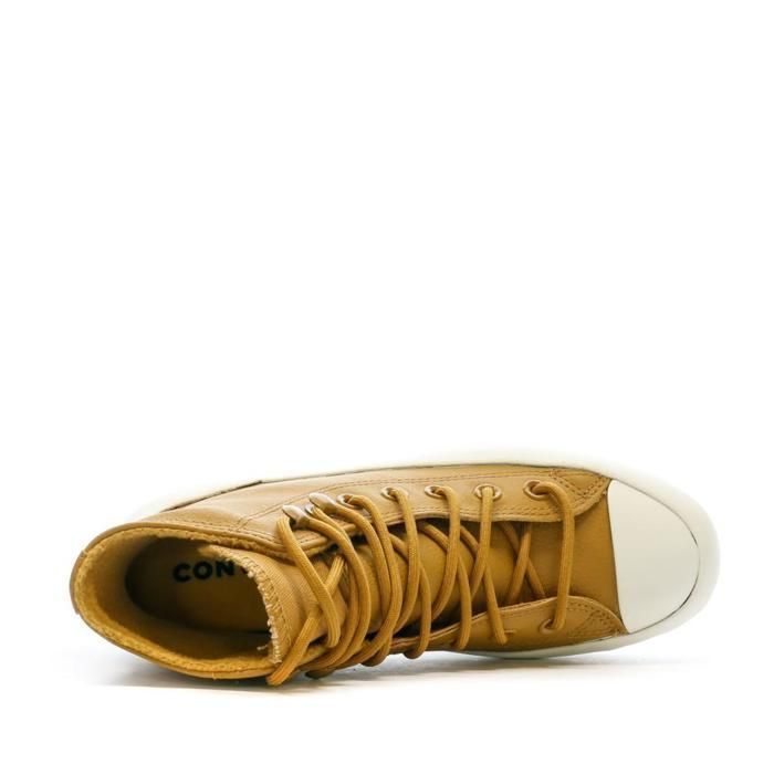 Baskets Moutarde Femme Converse Lugged Winter Jaune