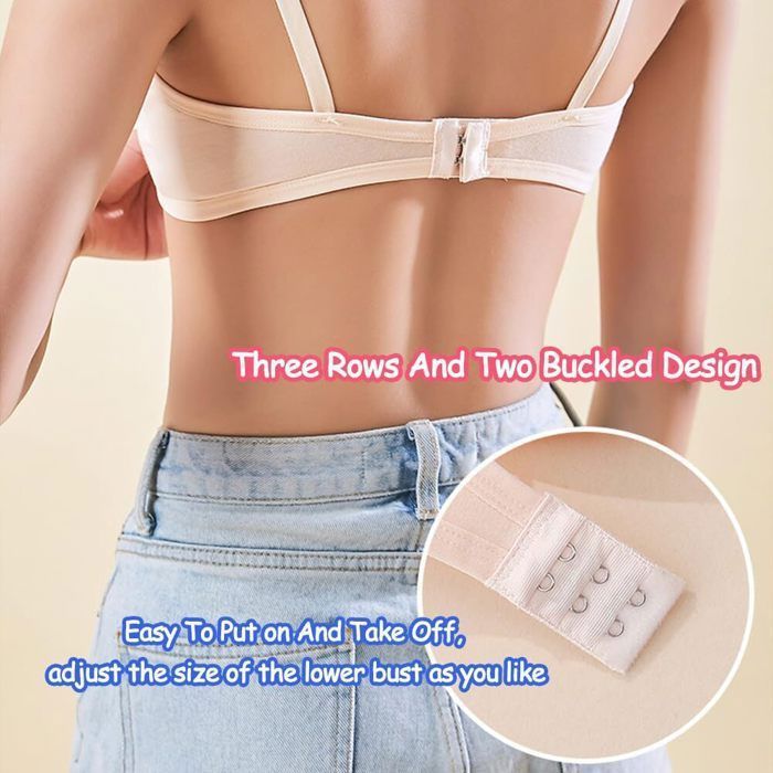 Soutiens-Gorge Fille KAHEIGN - Lot De 4 Coton Sans Armature - Taille Unique 60-80cm - Pour Sport/Quotidien