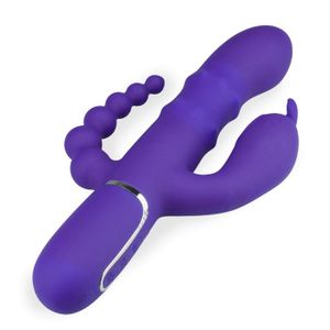 Vibromasseur Clitoridien – Tête Vibrante 180° – 60 Vitesses – Violet – Silicone