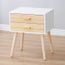 Table De Chevet Table De Nuit Retro Avec 2 Tiroirs En Couleur Du Bois Blanc 45 35 59 5cm Achat Vente Chevet Table De Chevet Table De Nu Cdiscount