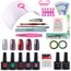24 W Lampe Led 5 Couleurs Vernis Semi Permanent Primer Top Coat Sticker à Ongle Paillette Kit Nail Art 03