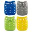 Maman et bb Nature Nuages Pastels Couche Lavable tout en deux TE2 double goussets
