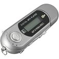 8G Cle USB Lecteur Baladeur MP3 Player FM argent-0