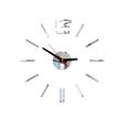 1 pc horloge murale sans cadre chiffres arabes silencieux Simple moderne adhésive collante bricolage pour la  HORLOGE - PENDULE-0