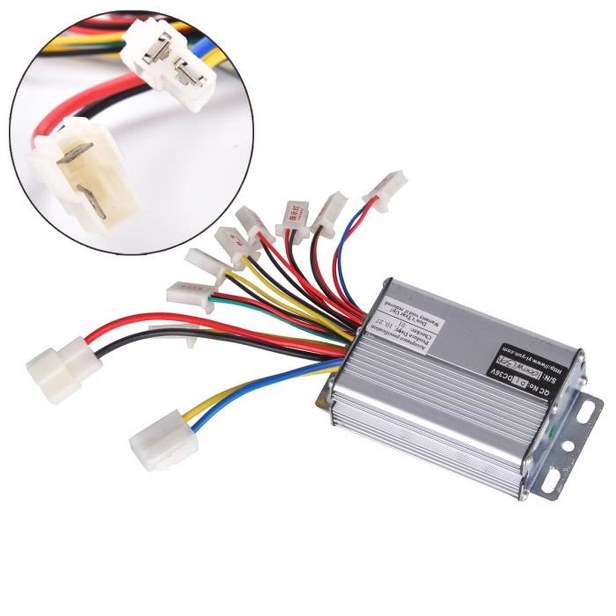 Controleur 36v 1000w Pour Le Scooter Electrique De Moteur De Moteur Balaye Avec Le Terminal De Connecteur De Batterie Blanc Achat Vente Chargeur Controleur 36v 1000w Pour L Cdiscount