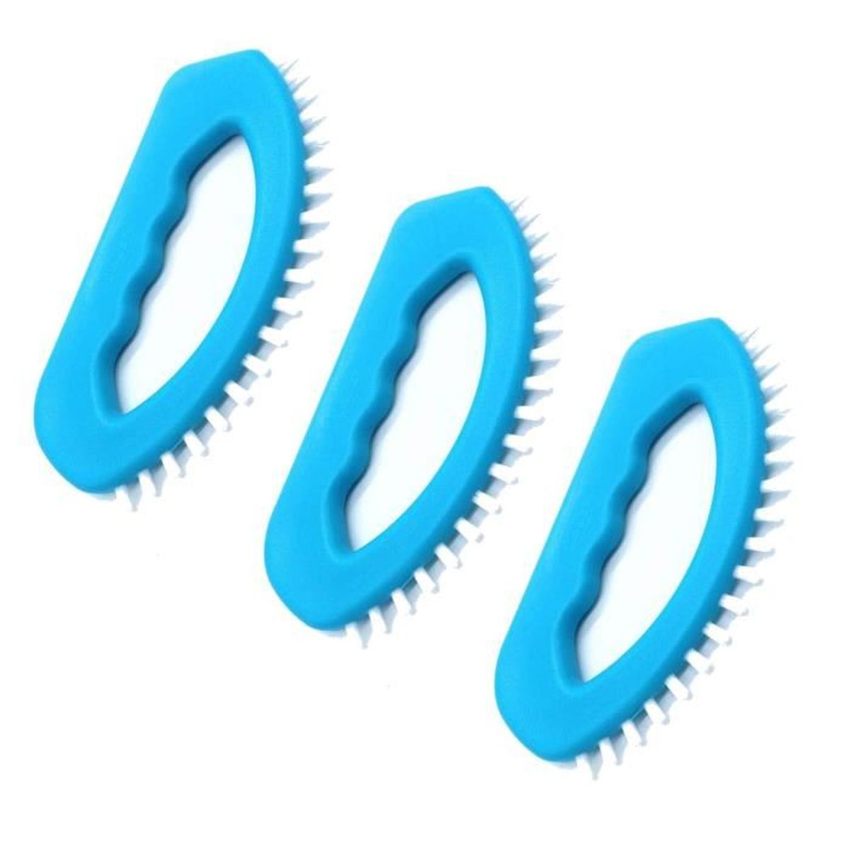 Brosse à Joints Pour Carrelage Et Recoins - Tête Inclinée, Manche Antidérapant - Lot De 3 (blanc)