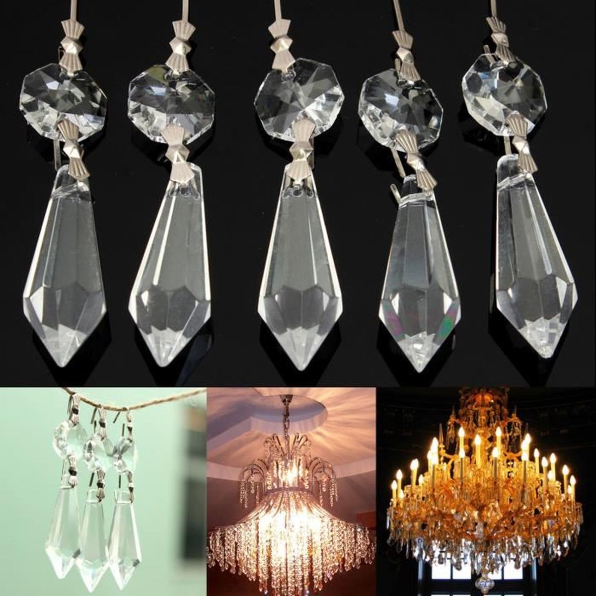 Pampille Pour Lustre Achat Vente Pas Cher